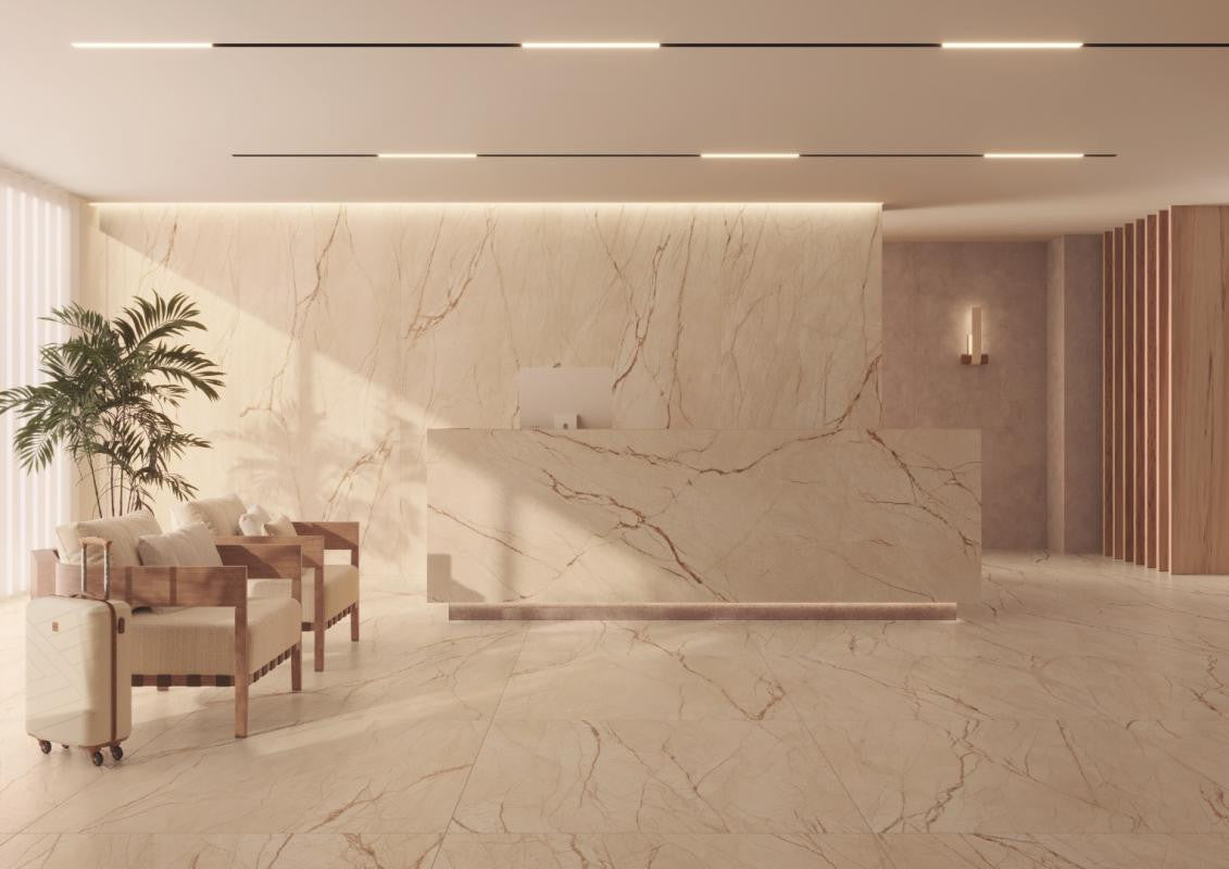 Canela Roma Porcelain 12MM – representative photo 3; actual slab photo sent with your estimate