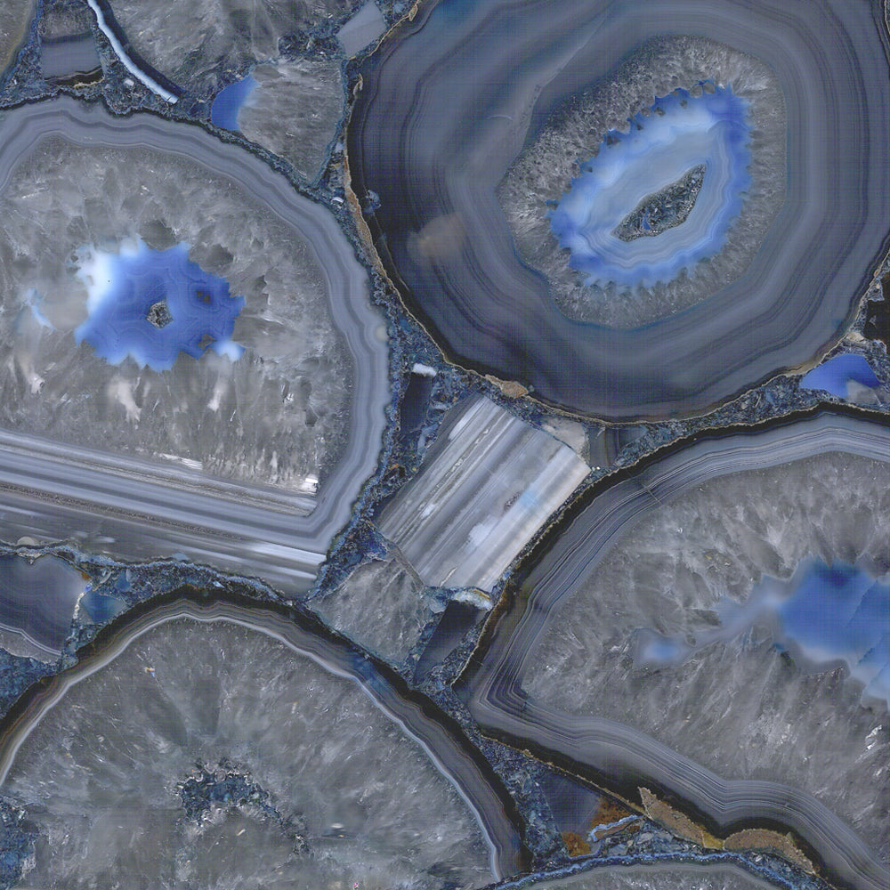 Precioustone Blue Agate Semi-precious 3CM