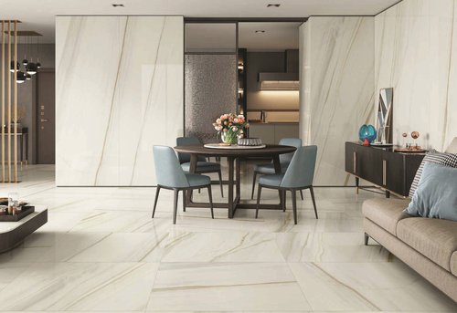 Bianco Lasa Porcelain 12MM – representative photo; actual slab photo sent with your estimate