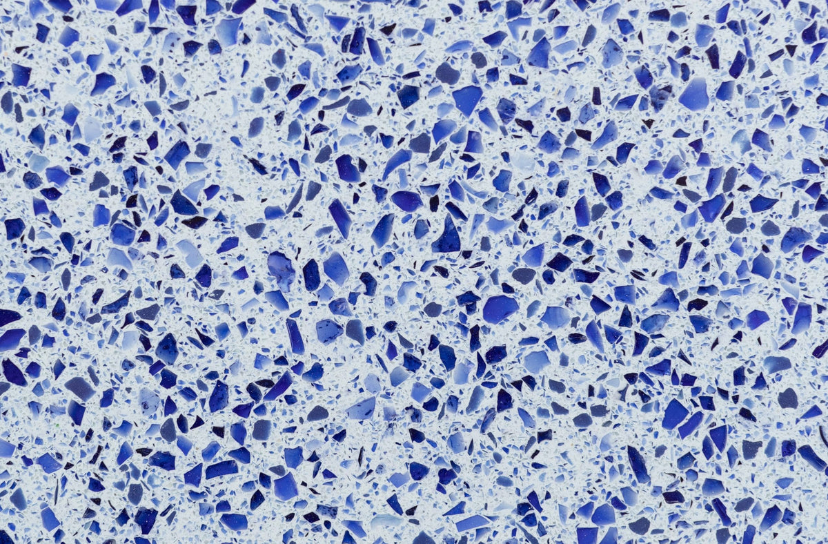 Vetro Blu Quartz slab