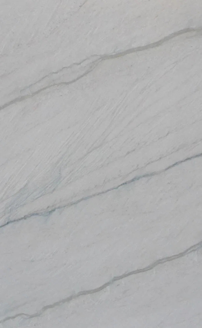 Bianco Meridian Honed Quartzite 2CM – representative photo; actual slab photo sent with your estimate