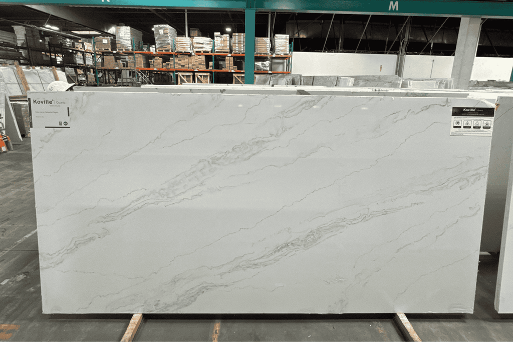 Calacatta Elegant Quartz Prefab Countertop 3CM
