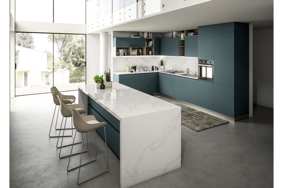 Calacatta Rocky Quartz Prefab Countertop 3CM