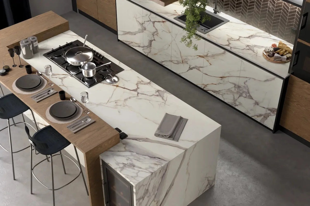 Dorato Imperia Porcelain 12MM – representative photo 2; actual slab photo sent with your estimate