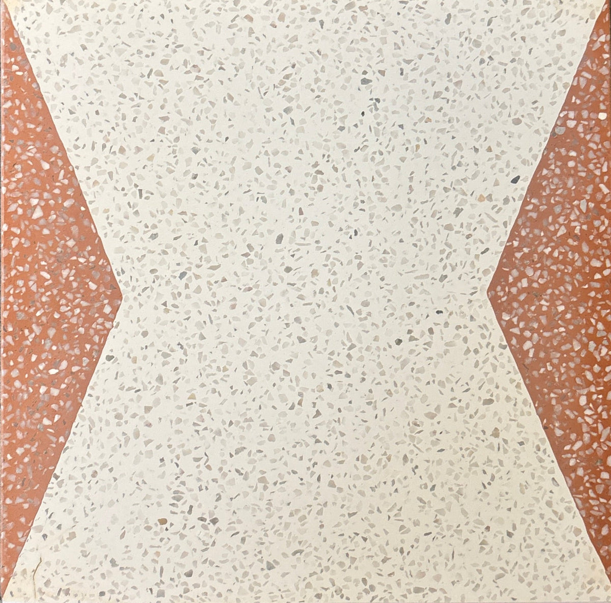 Strands Geo Terrazzo Connected Trap Field Ivory Accent Valencia Cement Tile 8x8 In Stock