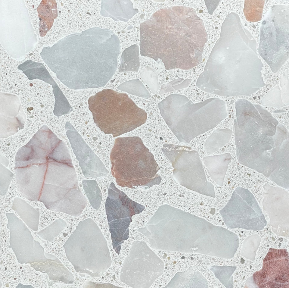 Trails Large Alabaster LMC + LPC Terrazzo Paver