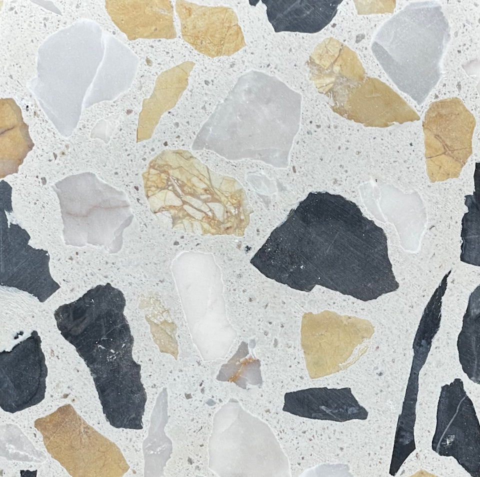 Venice Large Alabaster LMC + LYC + LBC Terrazzo Tile