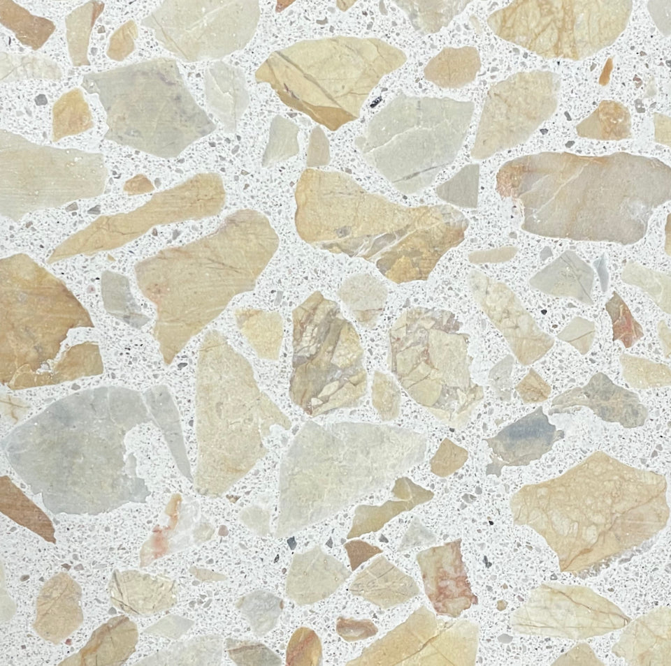 Trails Large Alabaster LYC + MYC Terrazzo Paver