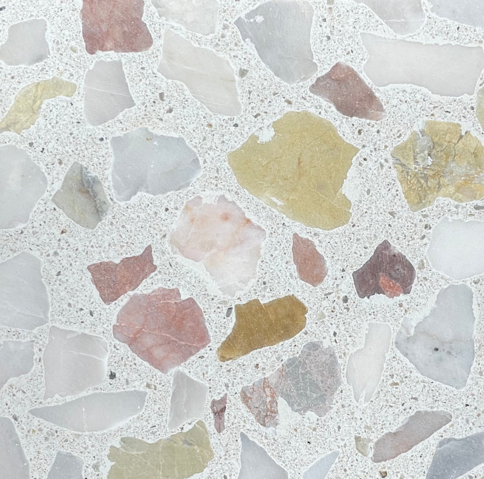 Trails Large Alabaster LMC + LYC + LPC Terrazzo Paver