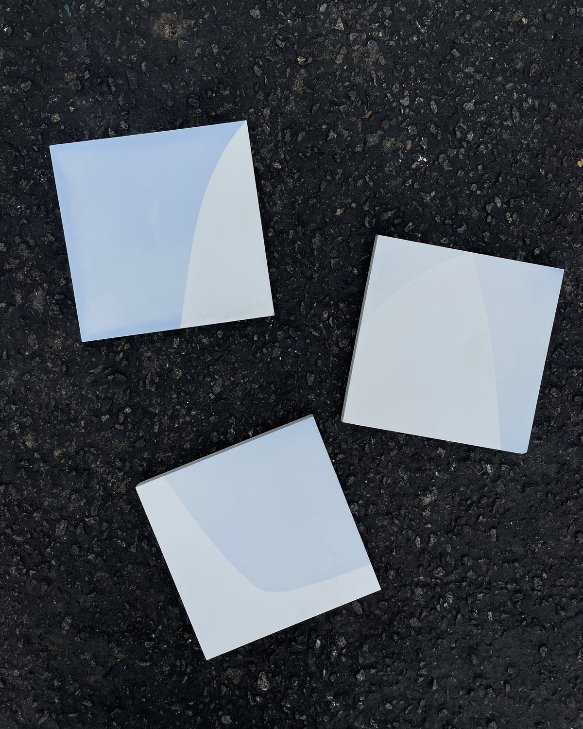 Strands Dwell Tails Mixed Field Powder Blue Accent Ivory Cement Tile 8x8 In Stock
