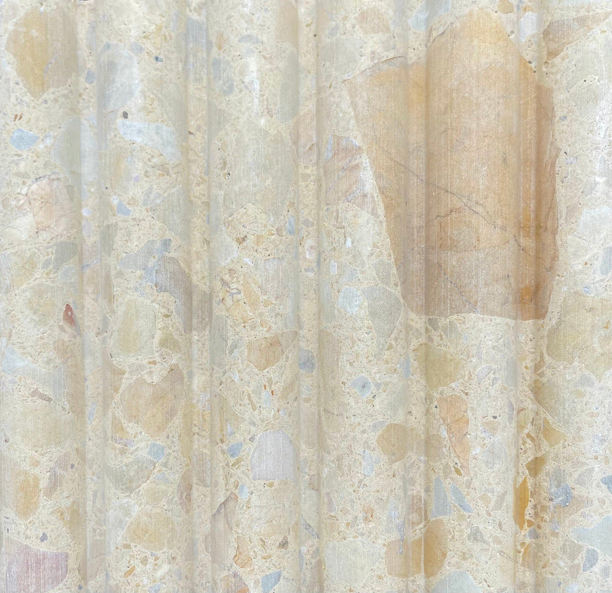 Venice Kirra Flute Slice Yellow Sl XLYC Terrazzo Tile