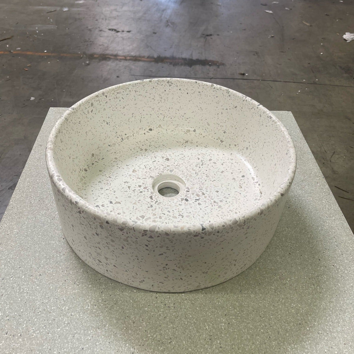 Bondi Alabaster MMC Terrazzo Vessel Basin