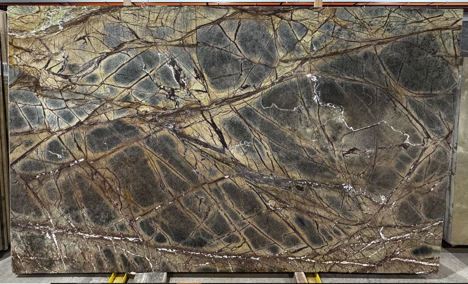Rain Forest Brown Leathered Marble 2CM