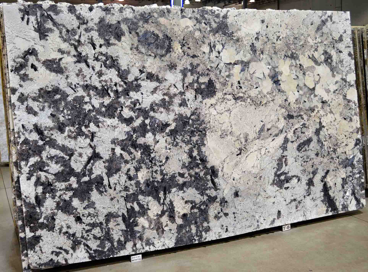 Royal White Leathered Granite 3CM slab