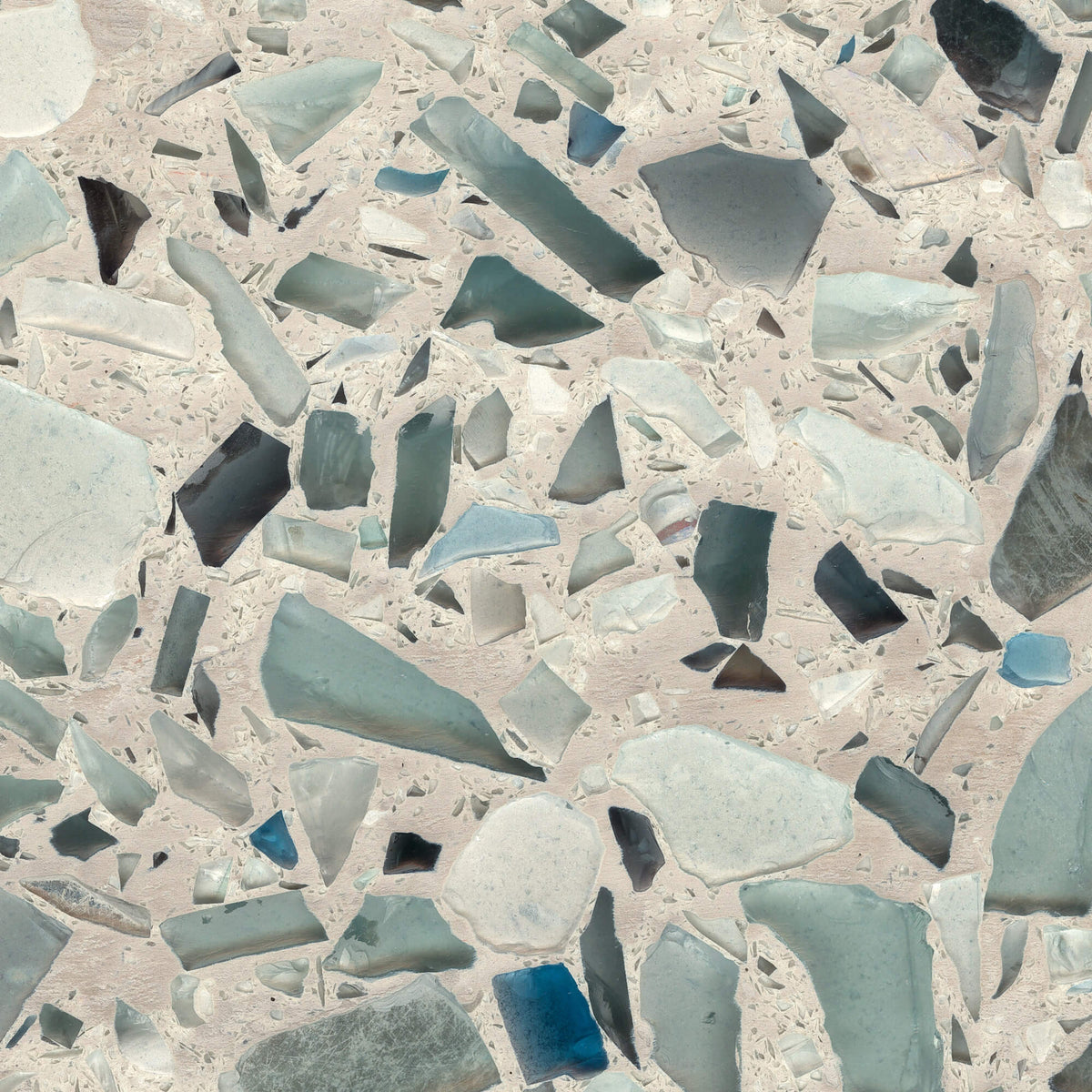 Palladian Grey Sea Pearl Finish Vetrazzo 3CM slab