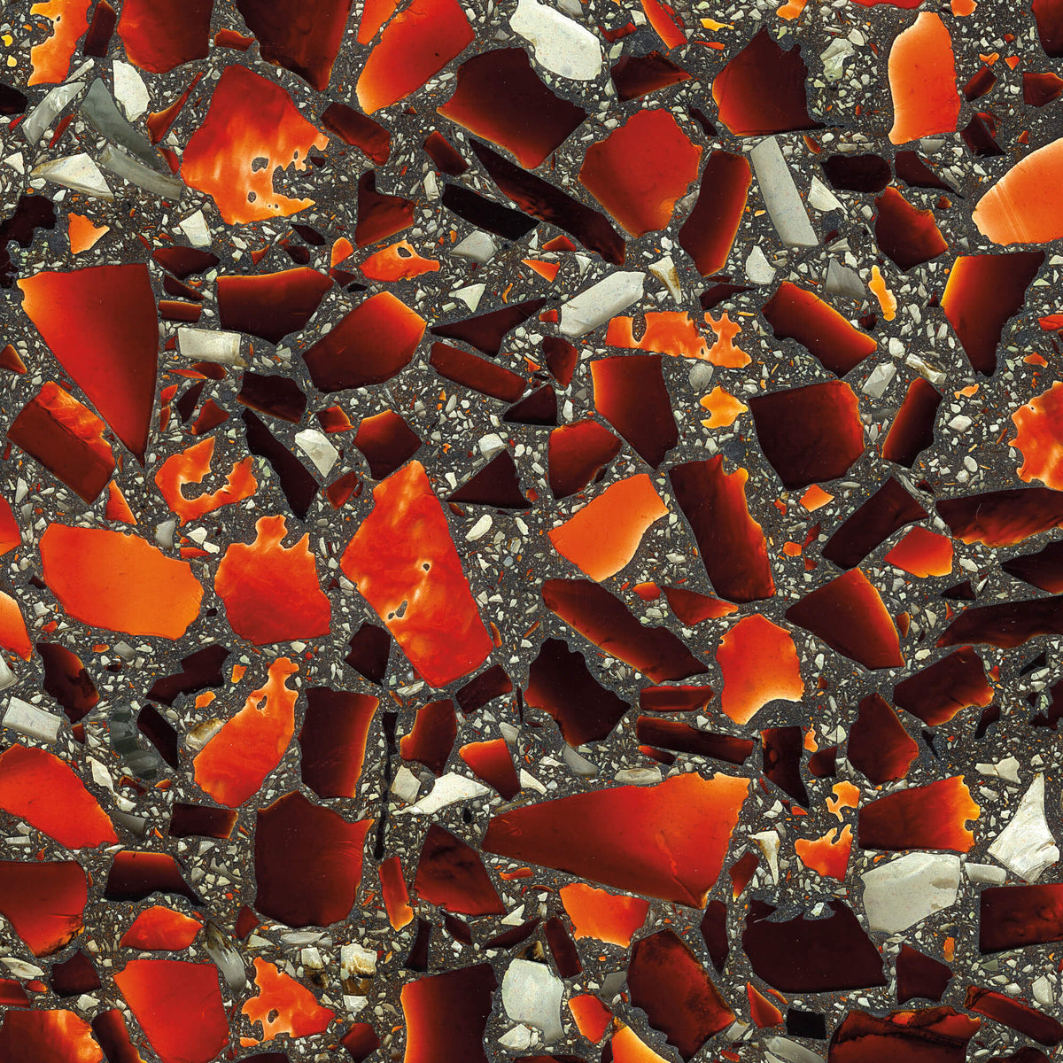 Ruby Red With Patina Vetrazzo 3CM slab