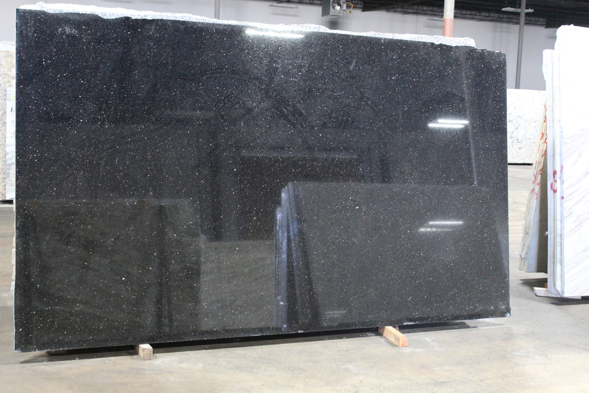 Black Pearl Dual Finish (Honed/Leathered) Granite 3CM