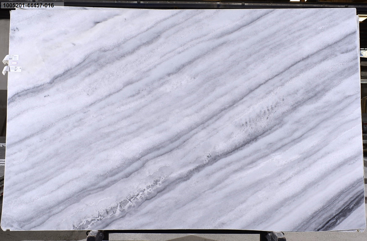 Arctic White Leathered Marble 3CM