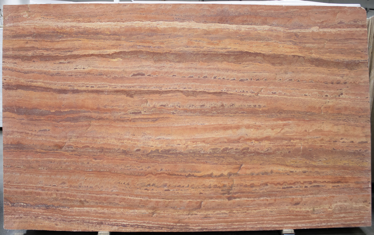 Travertino Rosso Honed 2CM slab