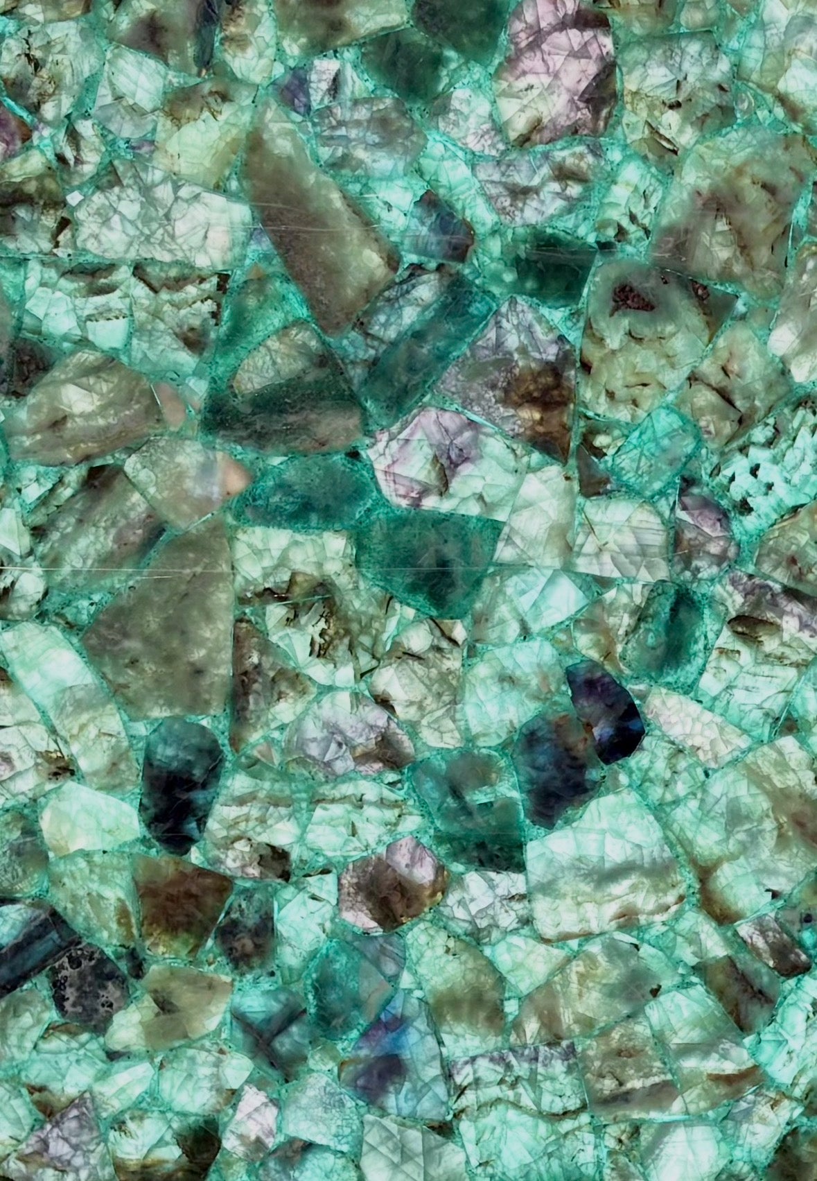 Green Fluorite Semi-Precious 2CM