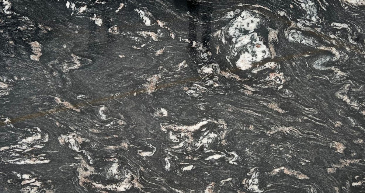 Titanium Black Leathered Granite 3CM