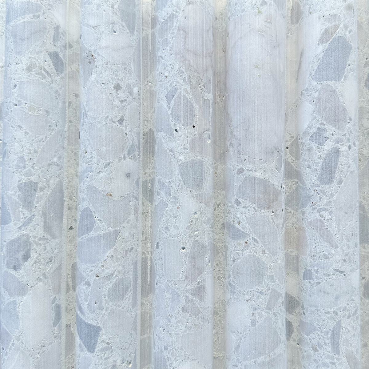 Venice Kirra Flute Slice White Sl Xlwc Terrazzo Tile