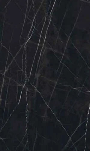 Marquina Black Face B Ascale Porcelain 12MM – representative photo; actual slab photo sent with your estimate
