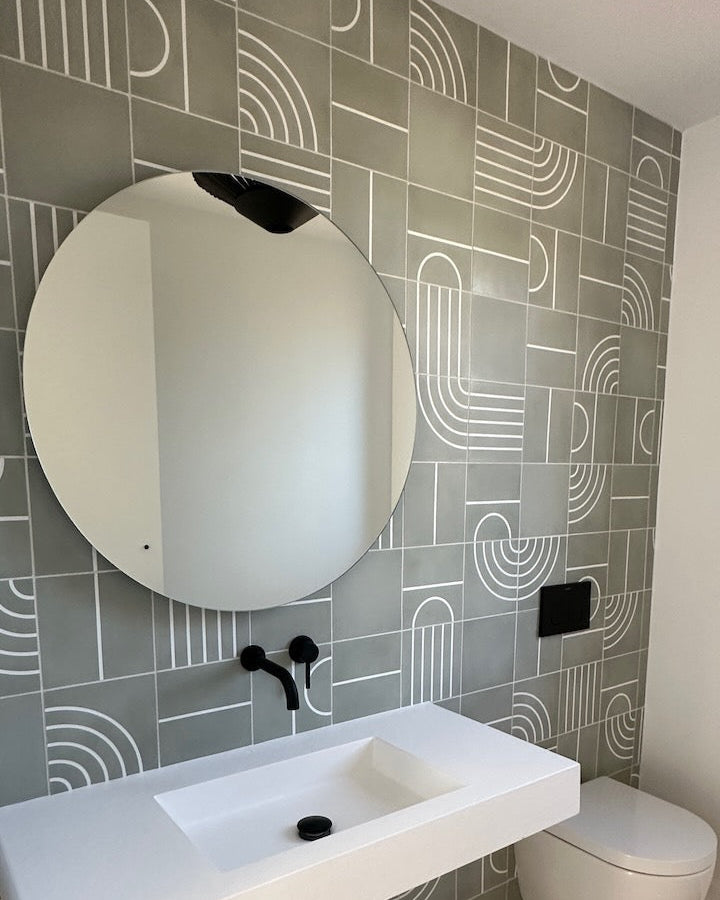 Strands Sss Mixed Field Quietude Accent Ivory Cement Tile 8x8 In Stock