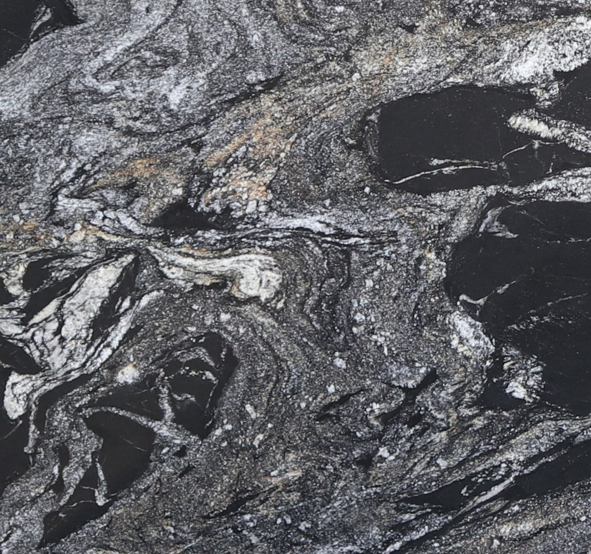 Nero Volcano Polish Leather Granite 3CM