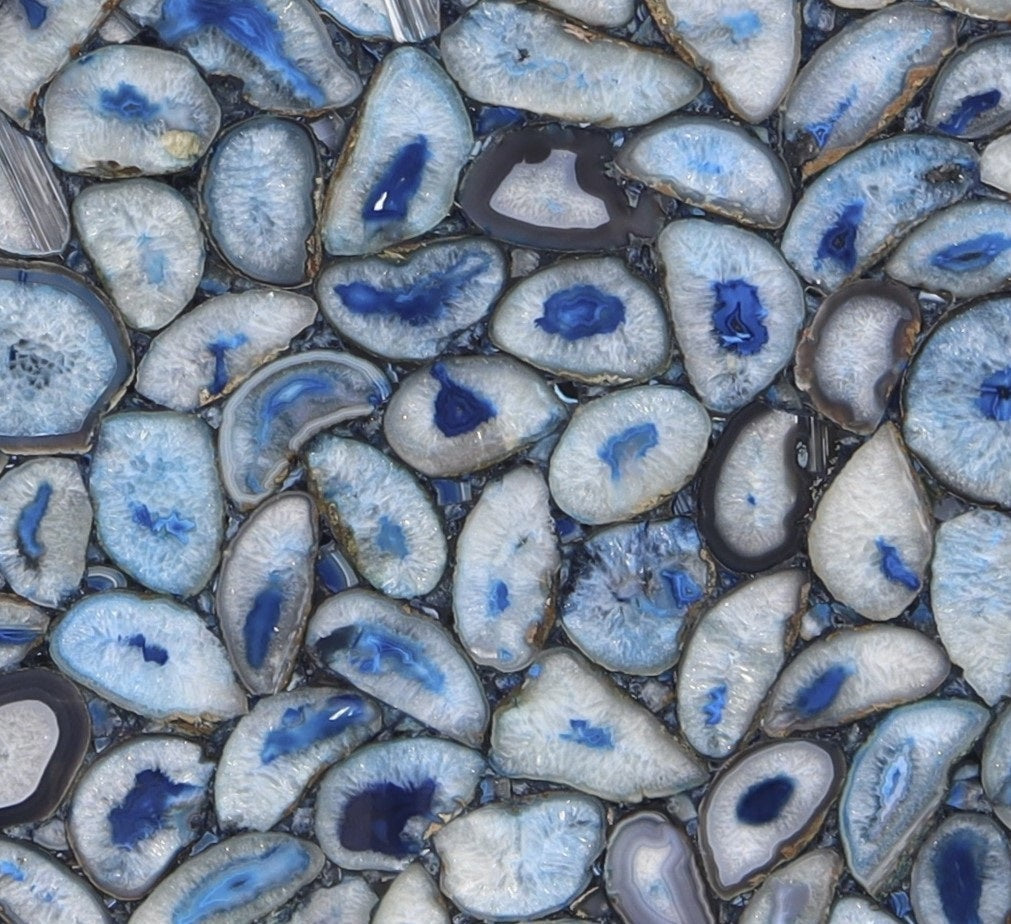 Precioustone Blue Agate Semi-precious 2CM