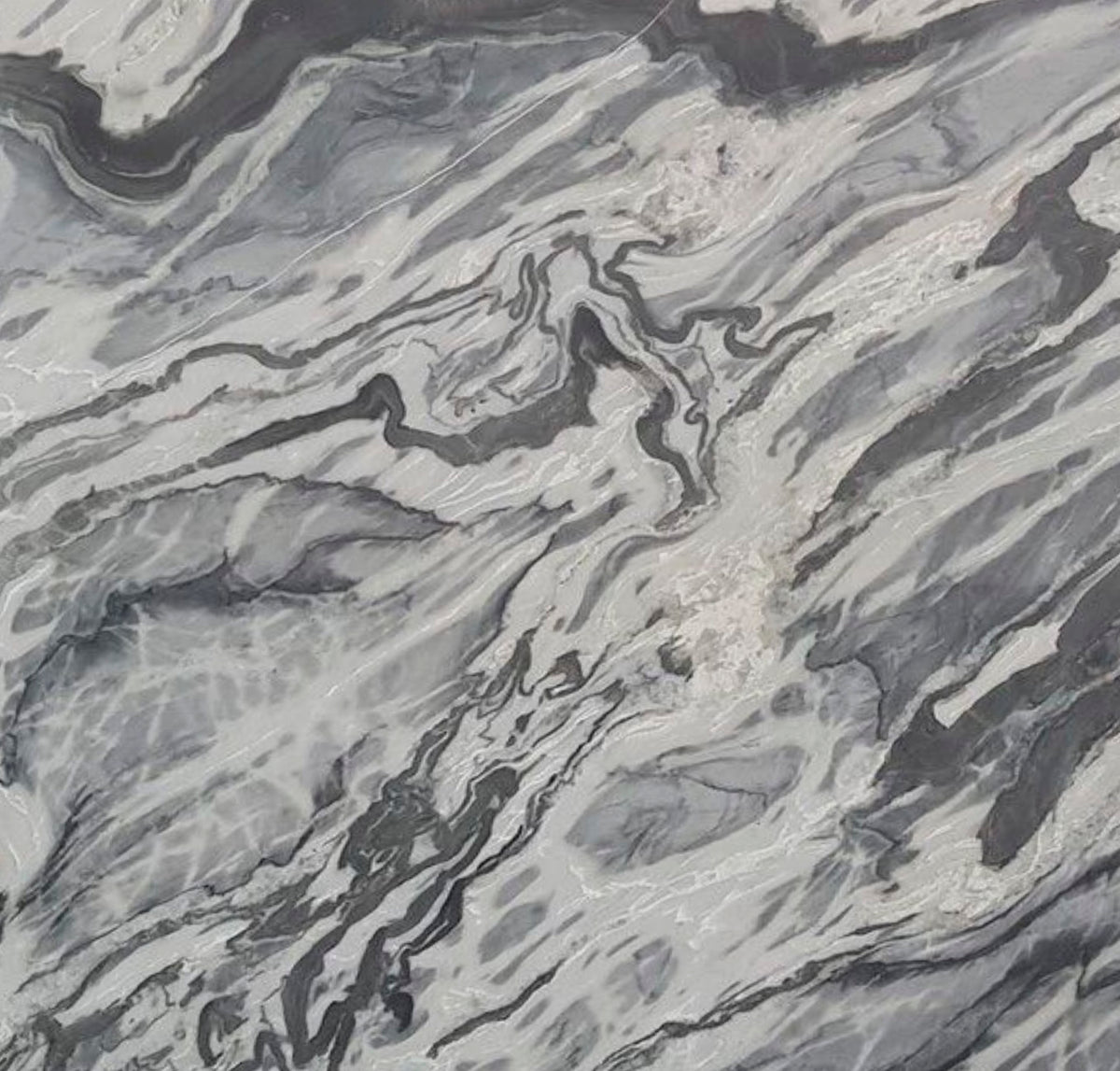Silver Stream Leather Marble 2CM