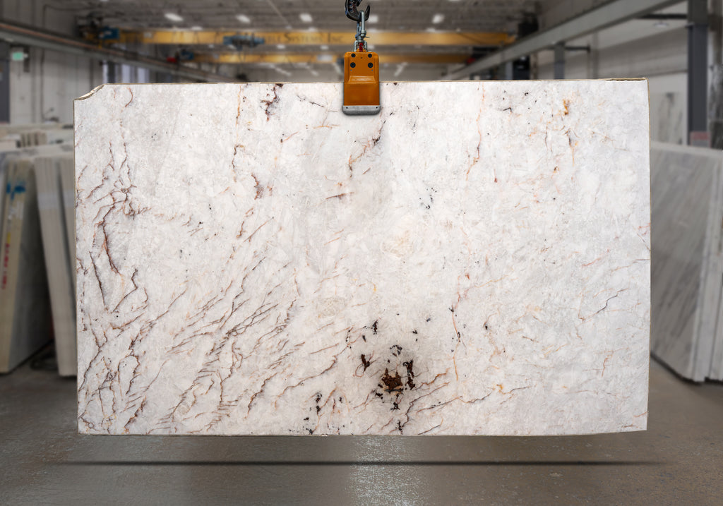 Lumix Crystal Quartzite 2CM – representative photo; actual slab photo sent with your estimate