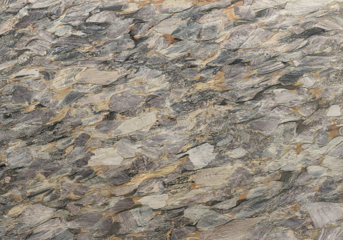 FUSION EXPLOSION QUARTZITE 3CM – representative photo; actual slab photo sent with your estimate