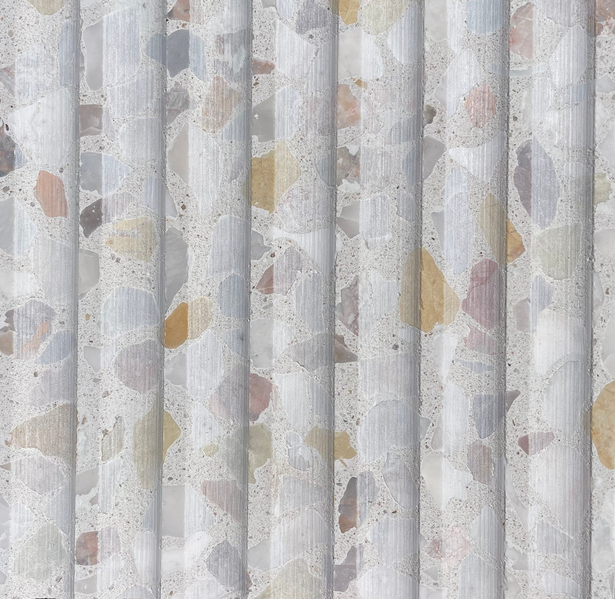 Venice Kirra Scallop Alabaster LMC + LYC + LPC Terrazzo Tile