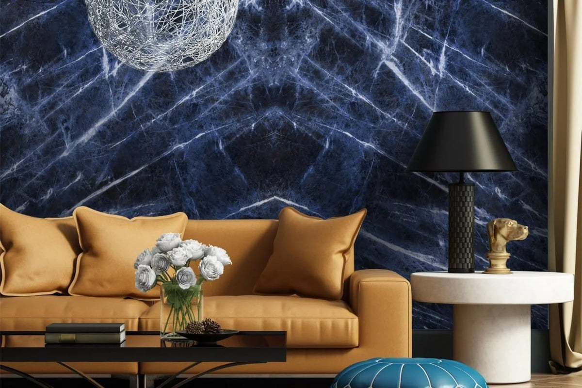 Sodalite Porcelain 12MM – representative photo 2; actual slab photo sent with your estimate