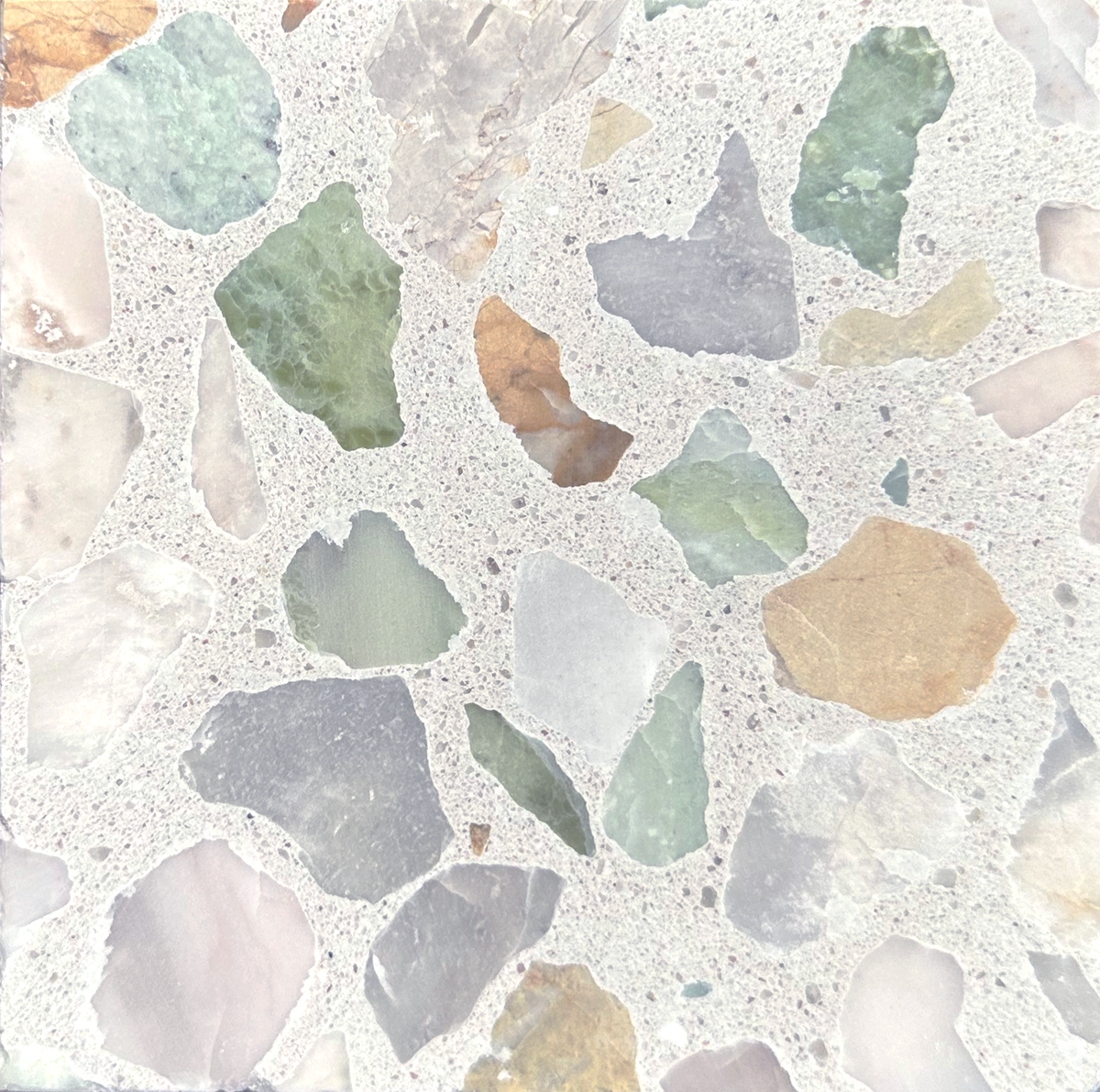 Trails Large Alabaster LMC + LYC + LTC Terrazzo Paver