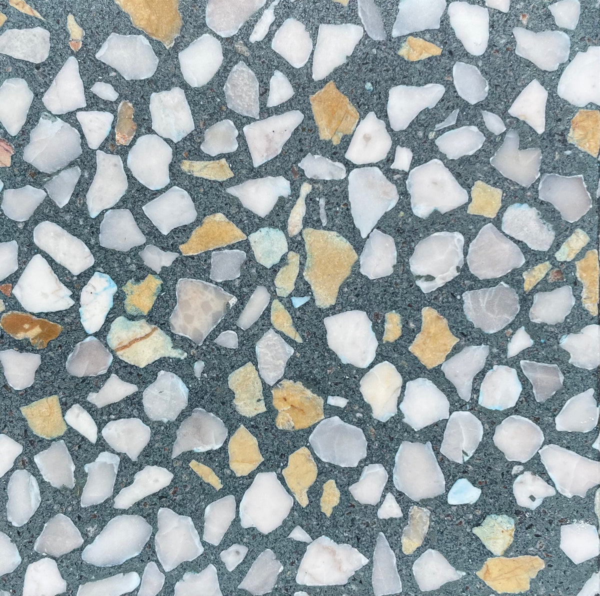 Pacifica Medium Azure MMC + MYC Terrazzo Slab 3CM