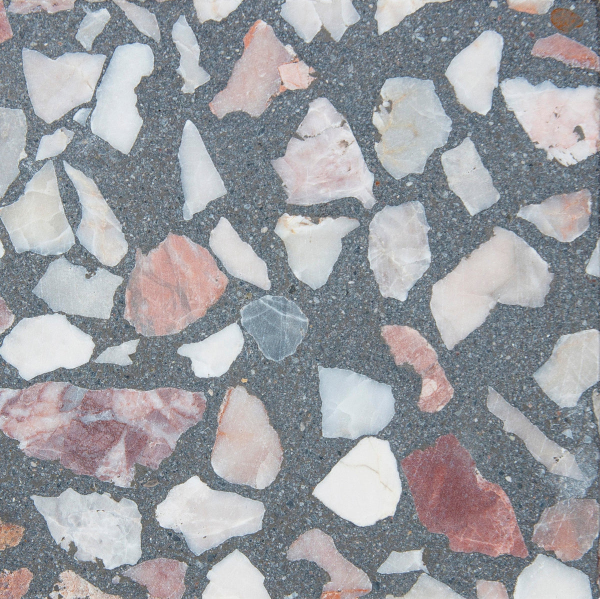 Venice Coal LMC + LPC Terrazzo Tile 24x24 In Stock