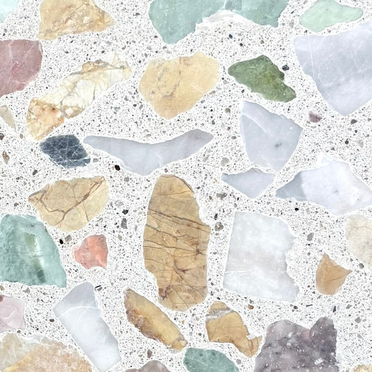 Trails Large Alabaster LMC + LYC + LPC + LTC Terrazzo Paver