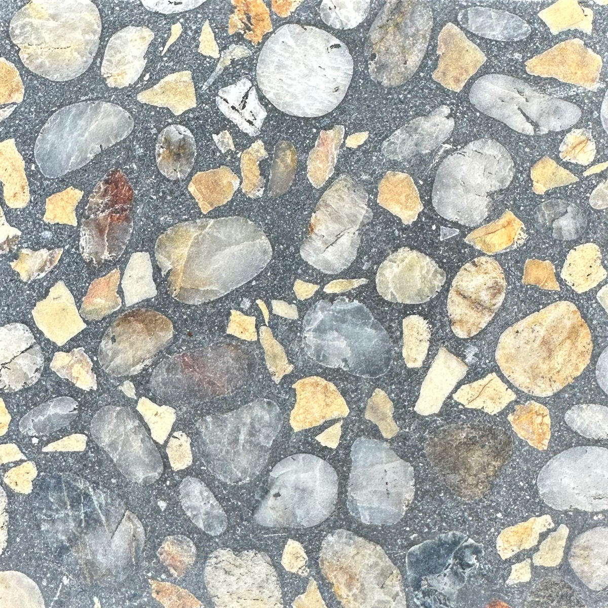 Pacifica Pebble Mix Ebony Terrazzo Slab 3CM