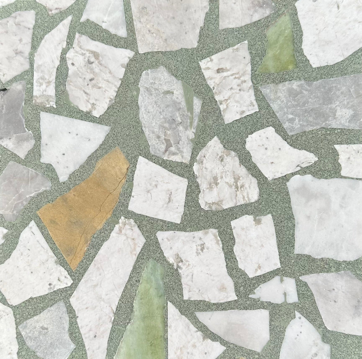 Pacifica Pezzi Sage Pz XLMC + XLYC + XLTC Terrazzo Slab 3CM