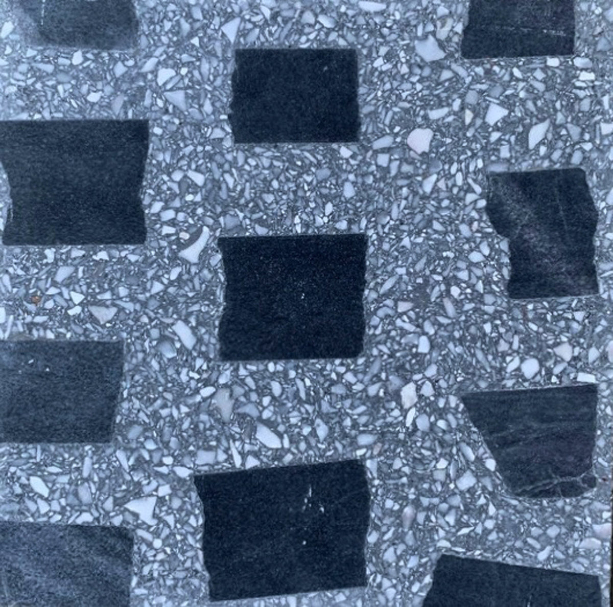 Venice Ebony Scarpa XLBC Terrazzo Tile 24x24 In Stock