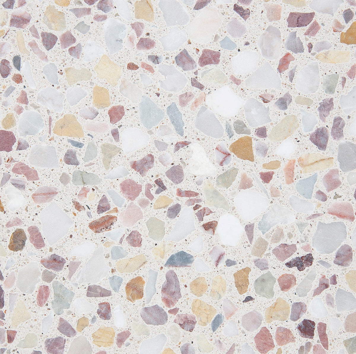 Venice Alabaster MMC + MYC + MPC Terrazzo Tile 24x24 In Stock