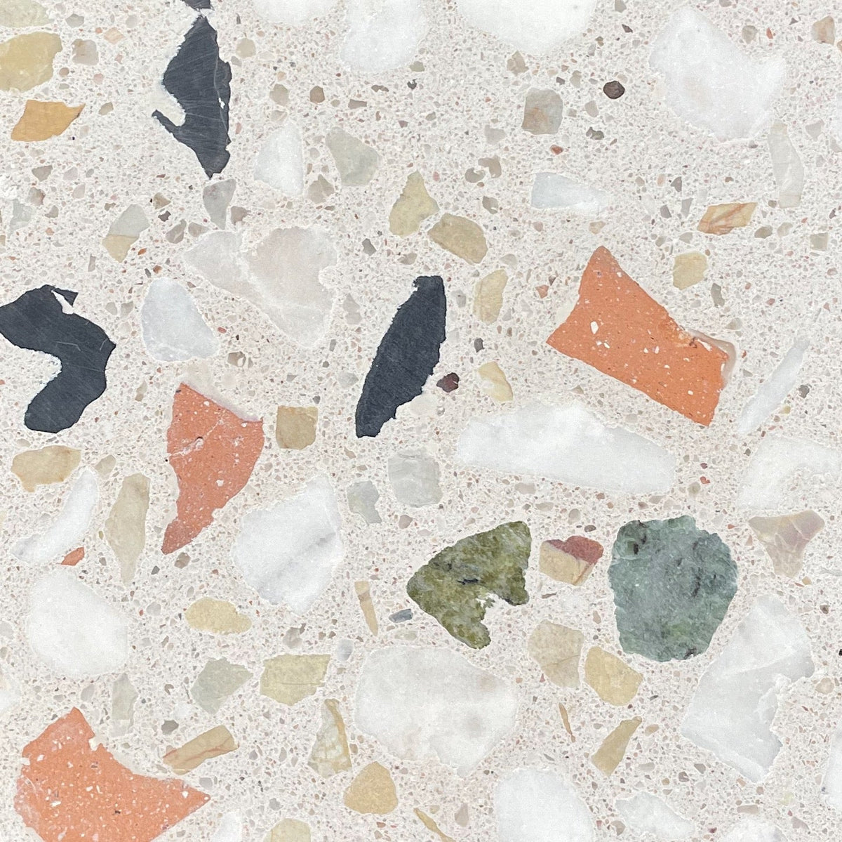Venice Large Alabaster Pomelo Mix Terrazzo Tile