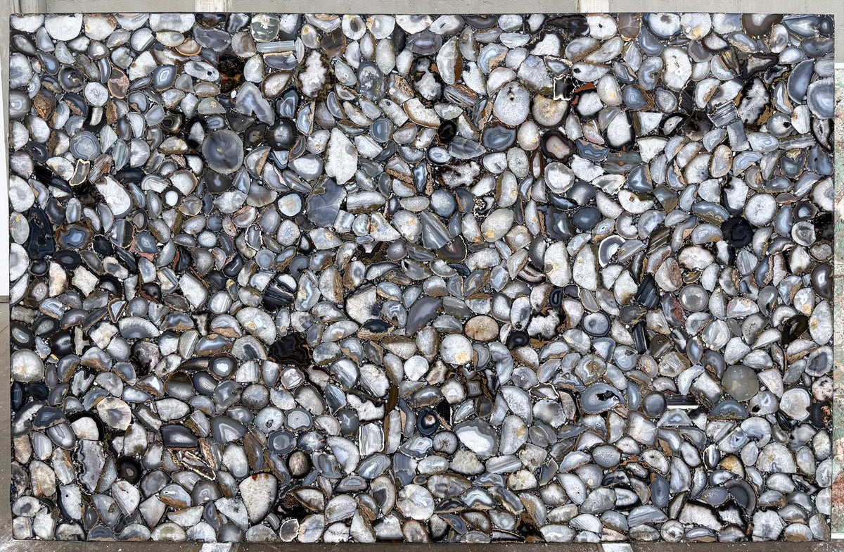 Agate Black Semi-Precious 2CM