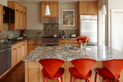 Blue Flower Leathered Granite 3CM – representative photo 4; actual slab photo sent with your estimate