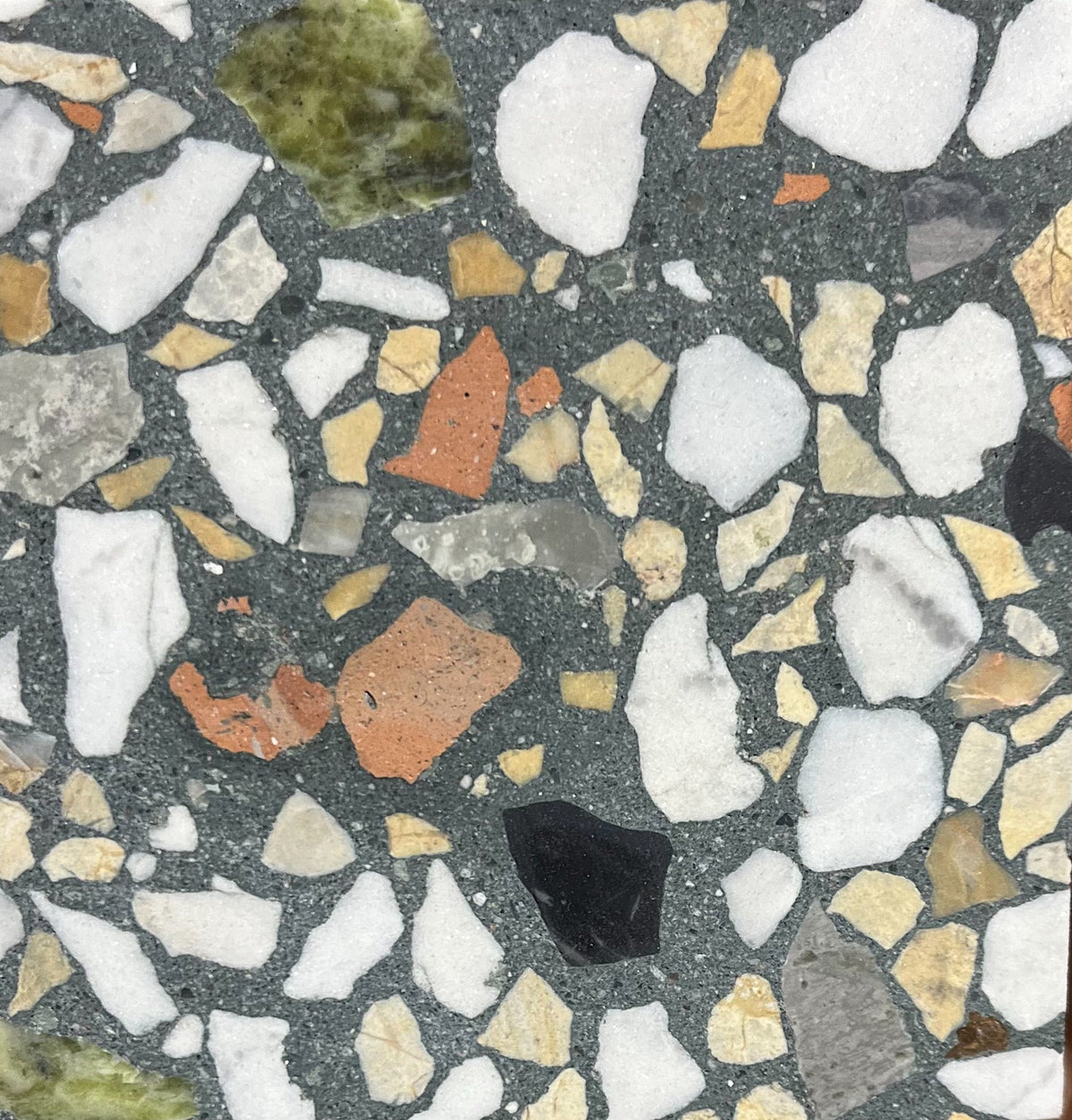 Trails Large Ebony Pomelo Mix Terrazzo Paver