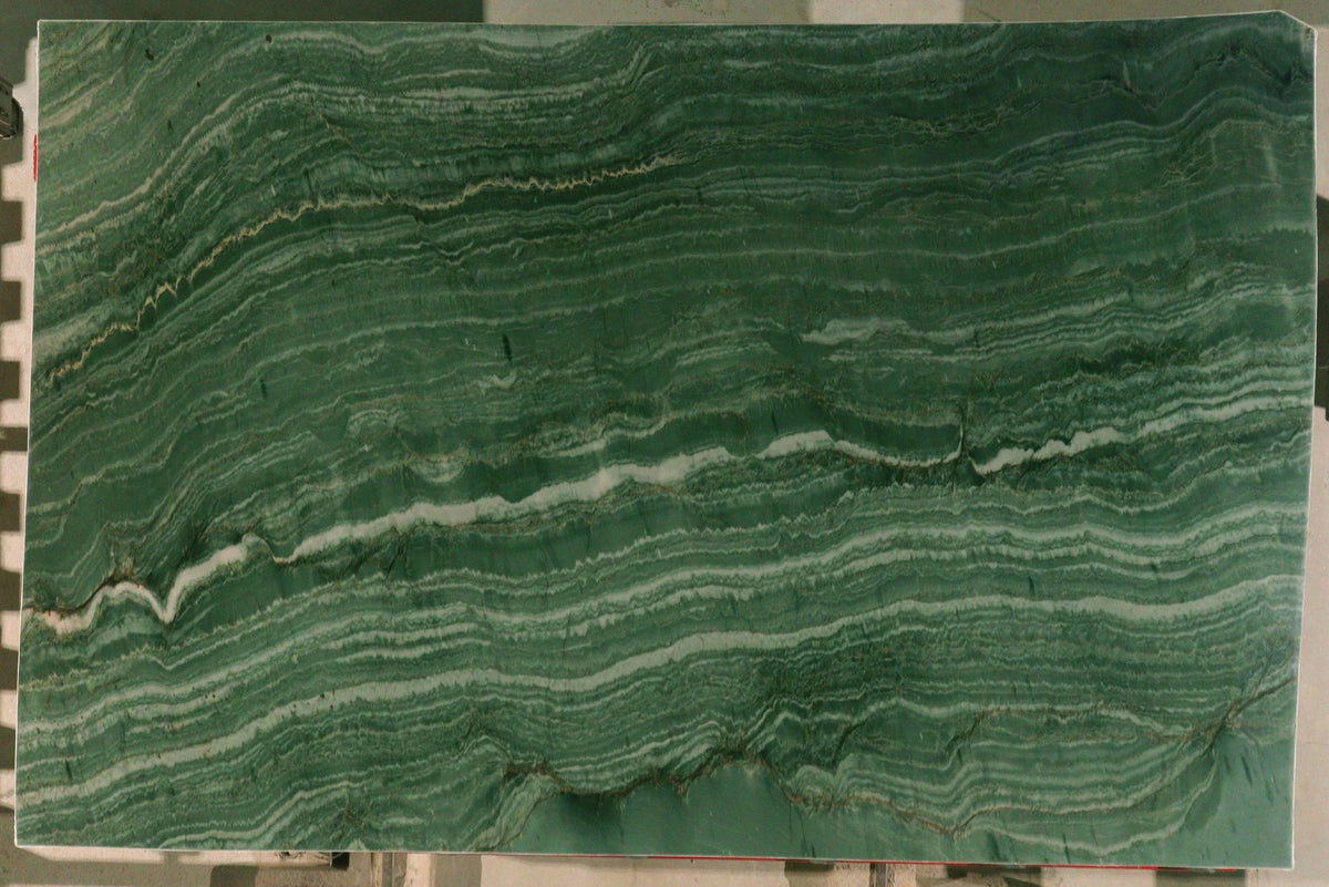 Green Maestro Quartzite 3CM – representative photo 1; actual slab photo sent with your estimate