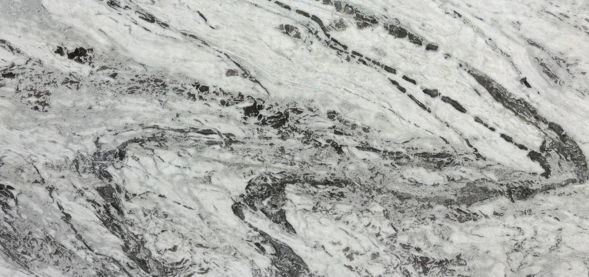 Picasso White Leathered Marble 3CM
