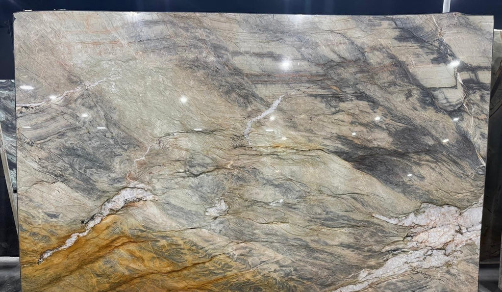 Ijen Crystal Quartzite 3CM – representative photo 2; actual slab photo sent with your estimate